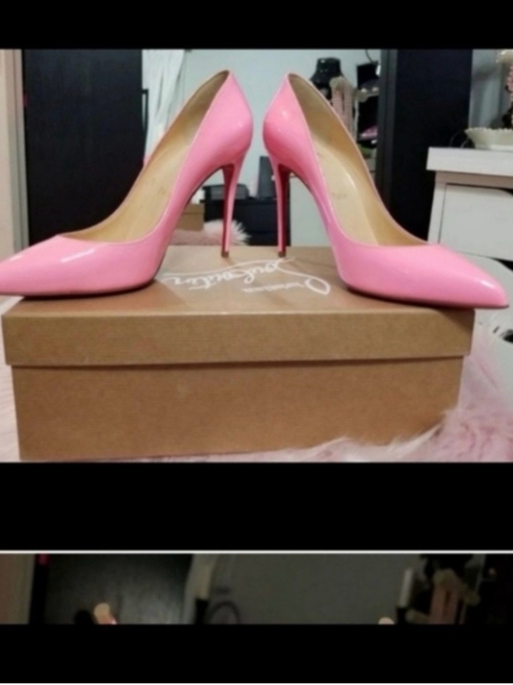 Christian Louboutin Pink Patent Stiletto Pumps - Women